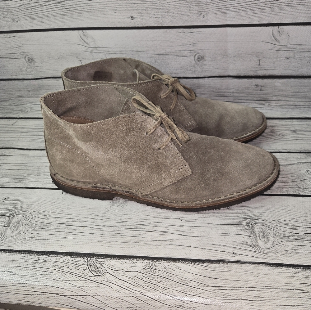 Rhodes Made in Italy Suede Chukka Boots Desert Style Crepe Sole Size 10 - Picture 5 of 16